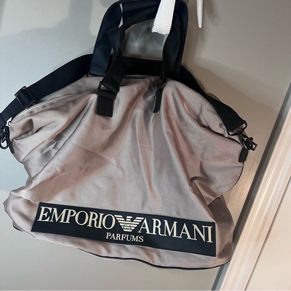 Armani duffle bag